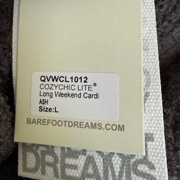 Barefoot Dreams Charcoal Knit Cardigan - Picture 3 of 4